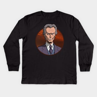 Clint Eastwood Kids Long Sleeve T-Shirt